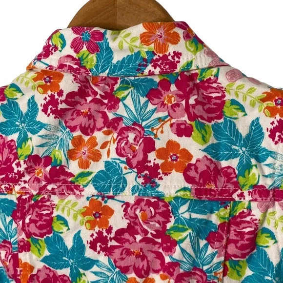 ENYCE New York Floral Cotton Denim Vest Girls' Size 7/8 - Picture 6 of 10